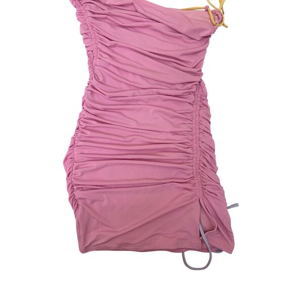 White Fox Boutique RECKLESS HEART MINI‎ DRESS Size Medium Pink - Picture 10 of 10